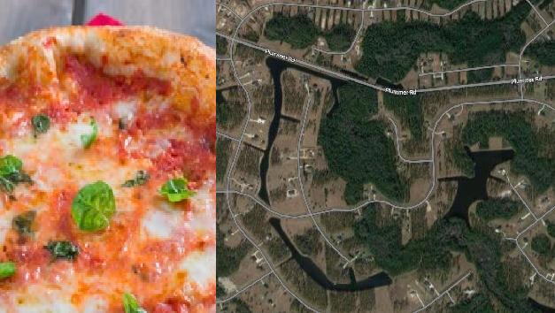 Land Flipping in Florida mangiando 3 pizze